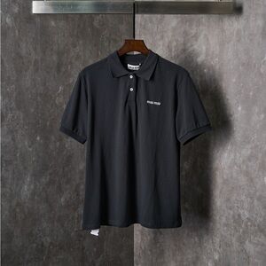 Miu Miu Men’s Black Polo Shirt